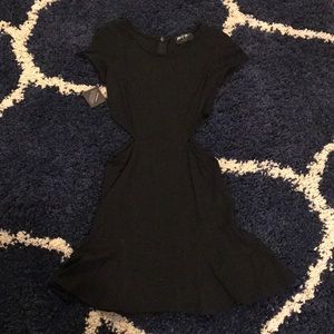 Black cut out dress